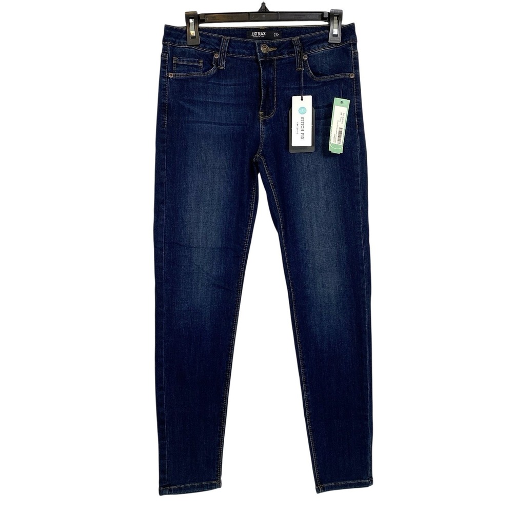 Just Black Women's Skinny Jeans - Dark Blue